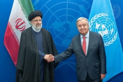 گوترش با رییسی دیدار و در باره‌ی بحران افغانستان بحث کردند