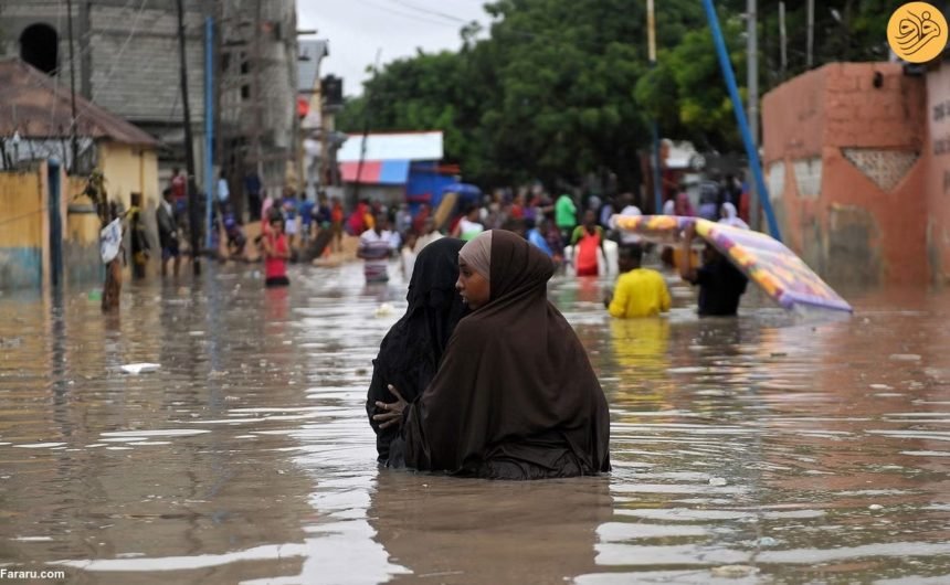 سرازیرشدن سیل در سومالی جان بیش از ۱۰۰ تن را گرفت