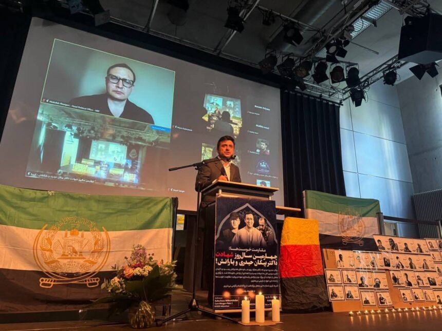 گرامیداشت از چهارمین سالیاد جان‌باختن‌پیکان حیدری در شهر مونشن