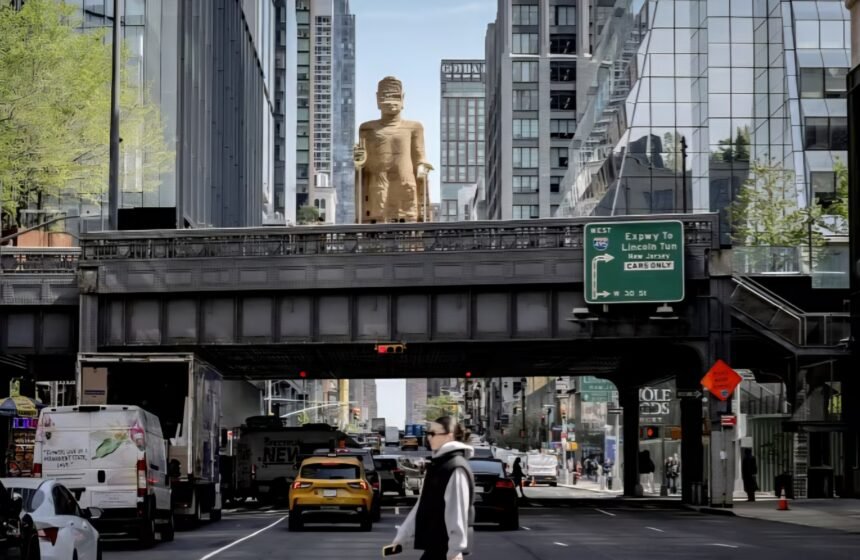 مجسمه‌ای در نیویورک